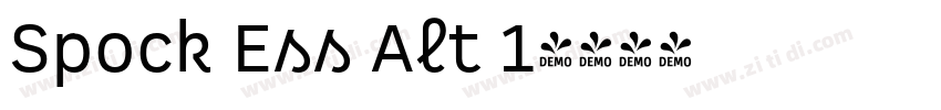 Spock Ess Alt 1字体转换